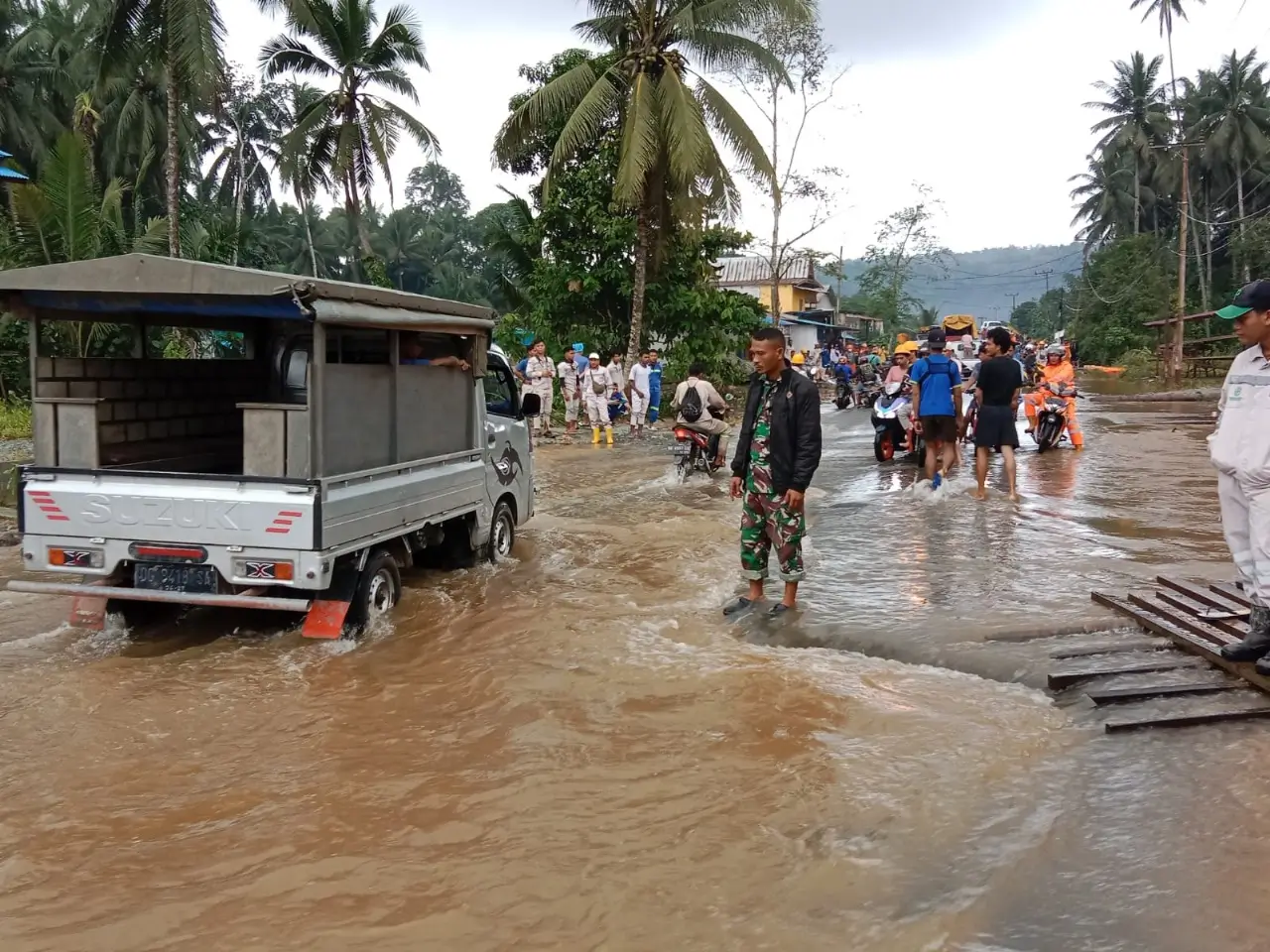 Banjir di Halmahera Tengah Berangsur Surut